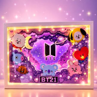 Cuadro Shadowbox BTS-BT21