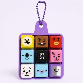 Llavero teclado BT21 3x3